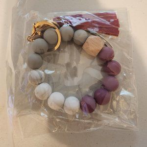 Silicone bracelet and keychain